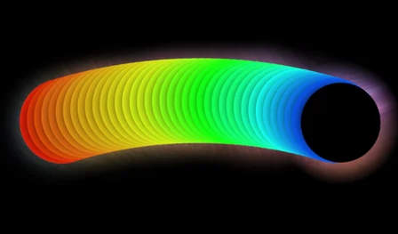 Color trail behind a black ball. Relax — play on 𝐏𝐥𝐚𝐲𝐠𝐚𝐦𝐚 (by MichailEshmakov) Preview