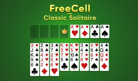 FreeCell - Classic Solitaire — play on 𝐏𝐥𝐚𝐲𝐠𝐚𝐦𝐚 (by Citigo) Preview